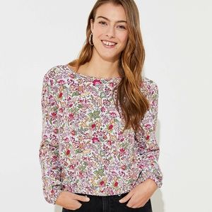 NWT LOFT Jungle Wrap Back Cropped Top